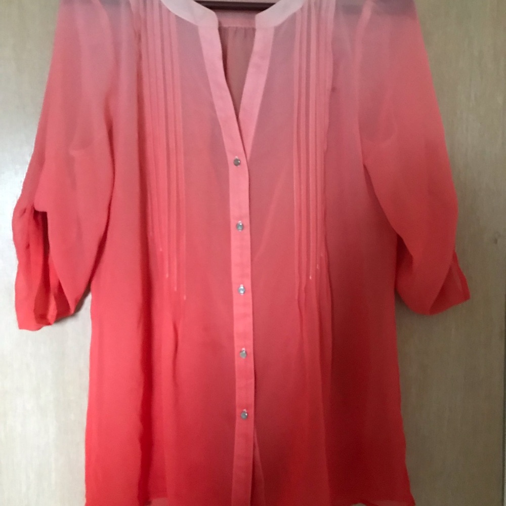 Multi colored tunic top
